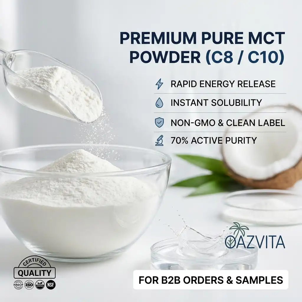 Top 7 Benefits of Using Pure MCT Powder in Sports Nutrition Top 7 Benefits of Using Pure MCT Powder in Sports Nutrition
